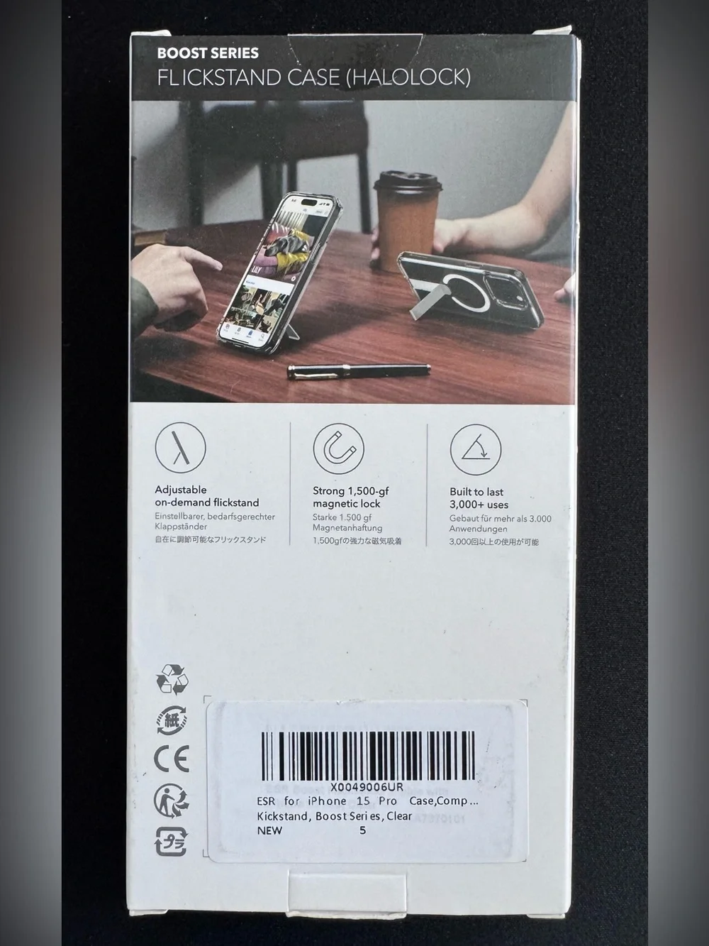 iPhone 15 Pro Case: Flickstand for MagSafe - Clear